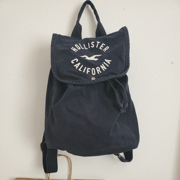 Hollister Handbags - Hollister dark blue backpack